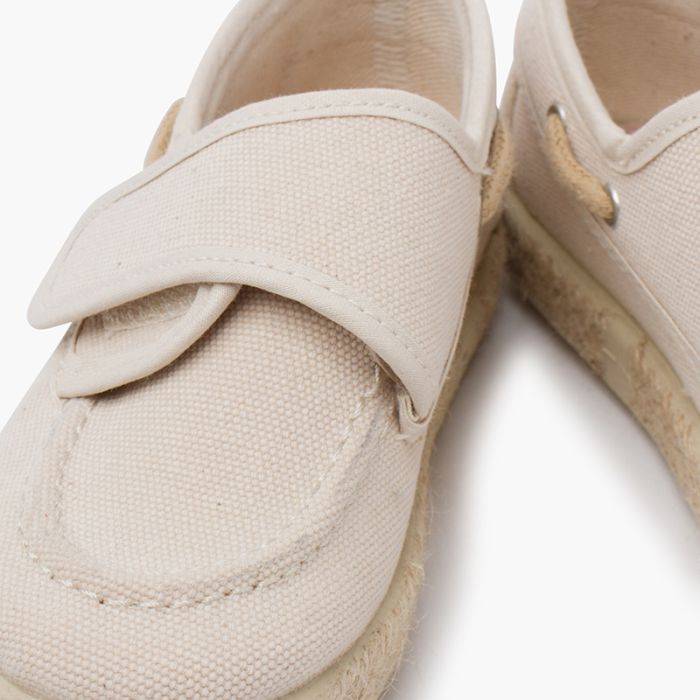 1698 CHAUSSURES NAUTICOS TOILE BEIGE