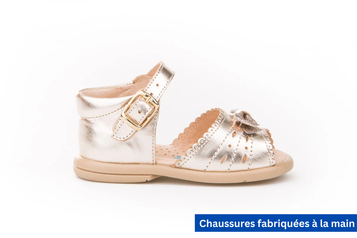 Sandales en cuir or- ref. 924 mpc