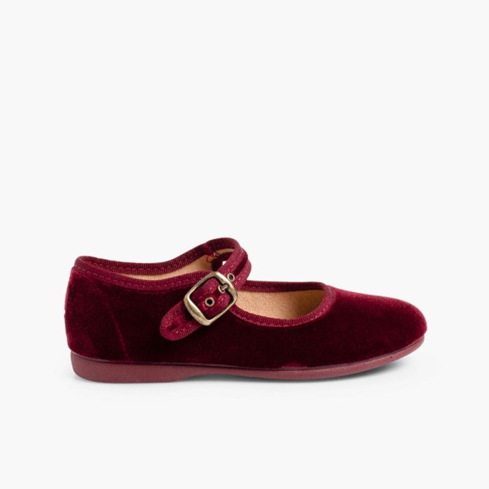 Buckle mary janes bordeaux