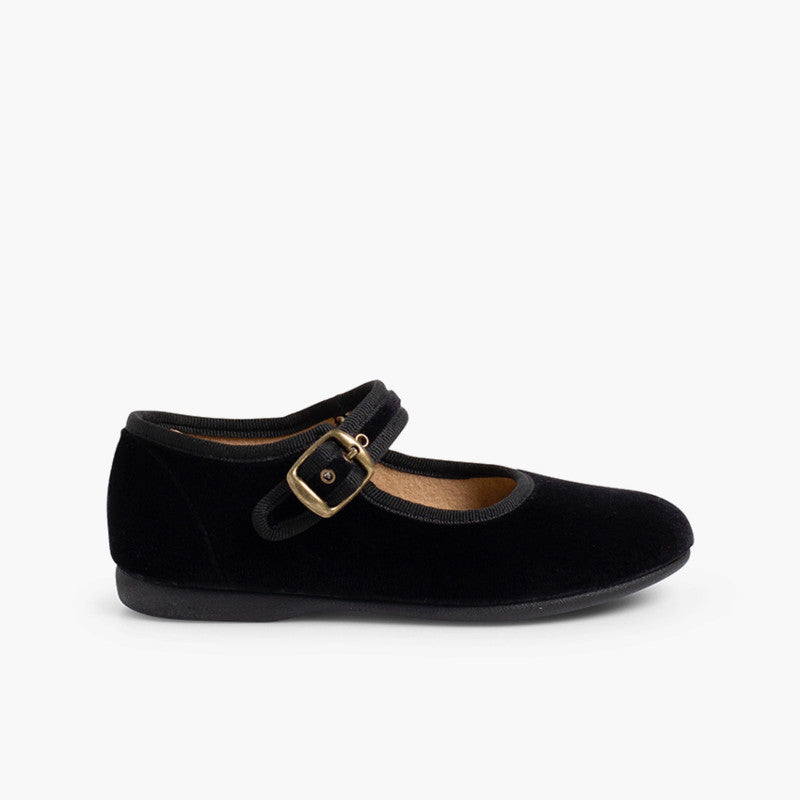 Buckle mary janes noir