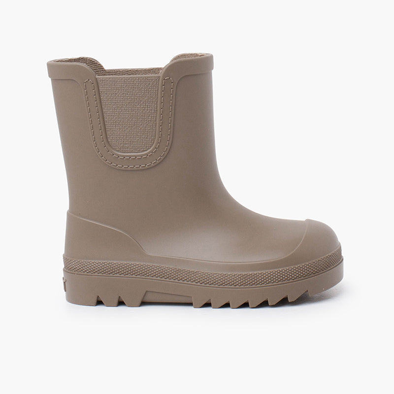 Bottes de pluie chelsea wide taupe