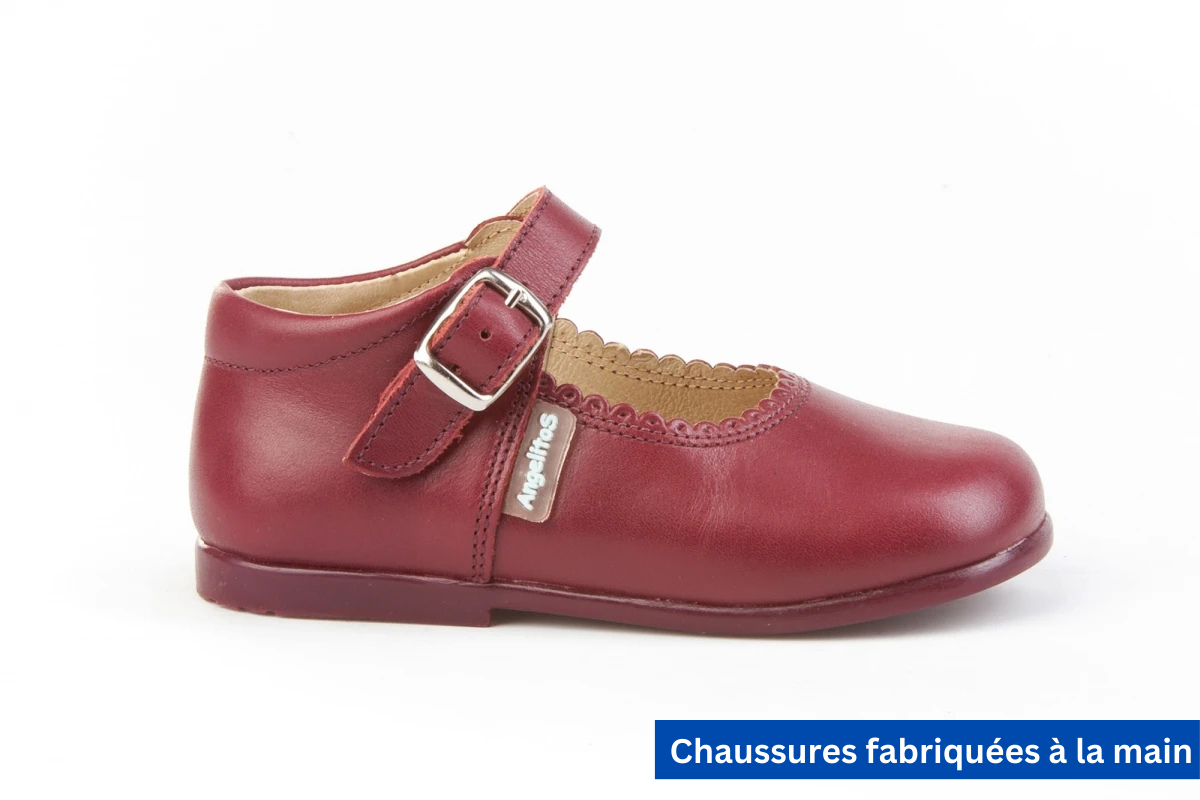 Ballerines merceditas bordeaux - ref. 500 mpc