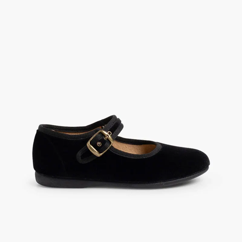 Buckle mary janes noir