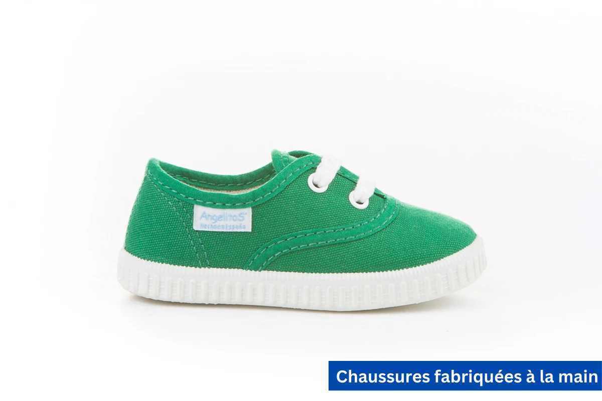 Baskets en toile vert - ref. 121 mpc