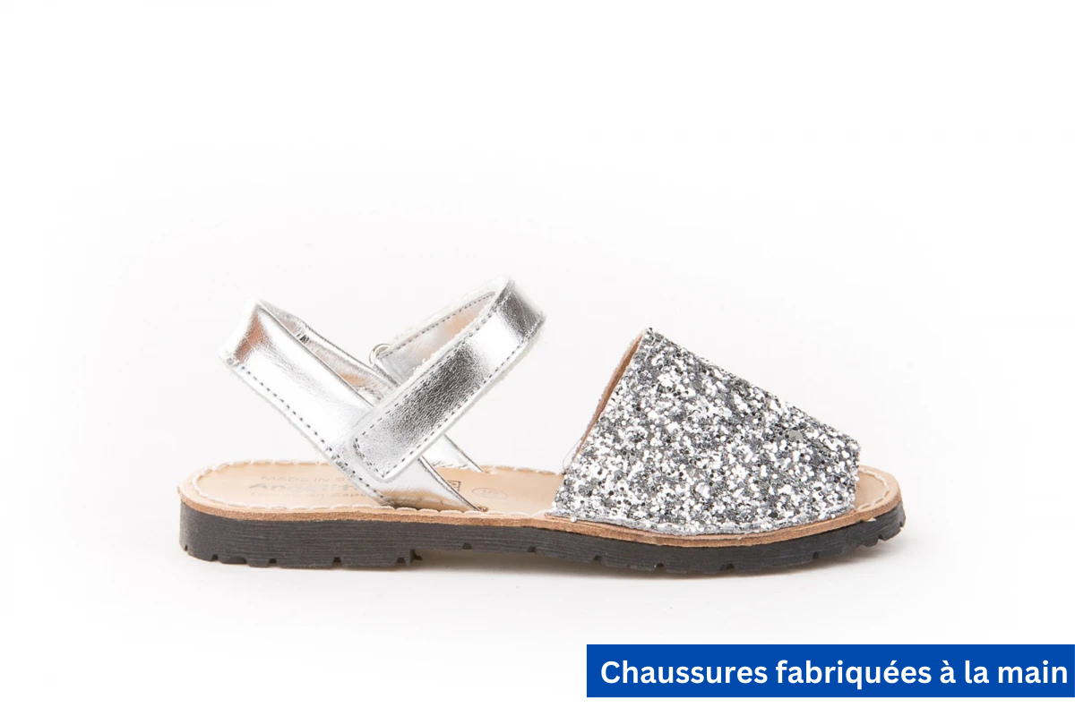 Sandales minorquines argent - ref. 203 mpc