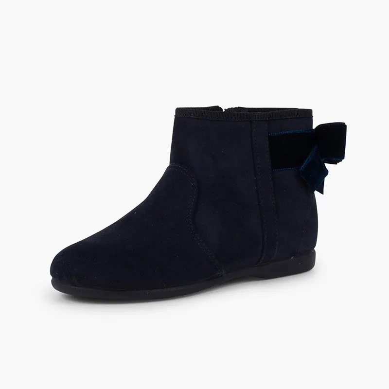 Bottines noeud arriere bleu 2