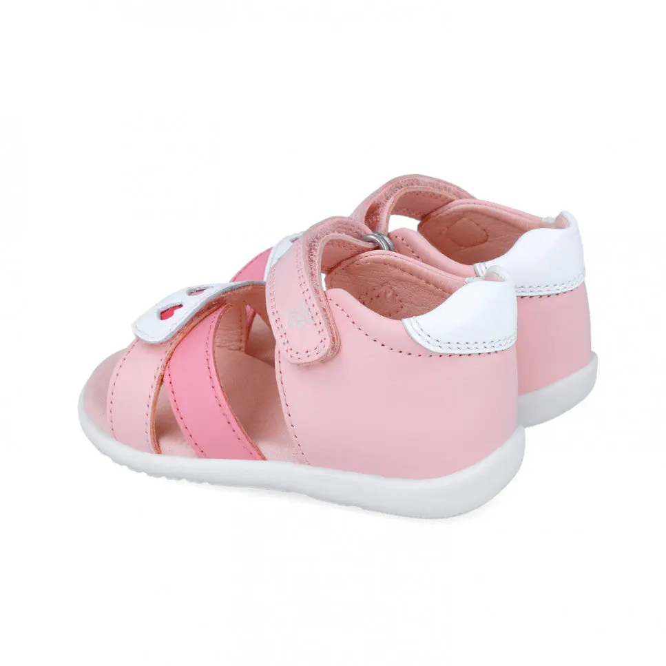 Sandales a motifs coeurs rose - ref. a816 mpc 2