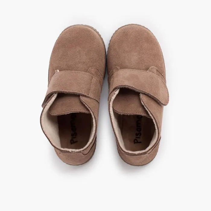 Furry ankle boots marron 3