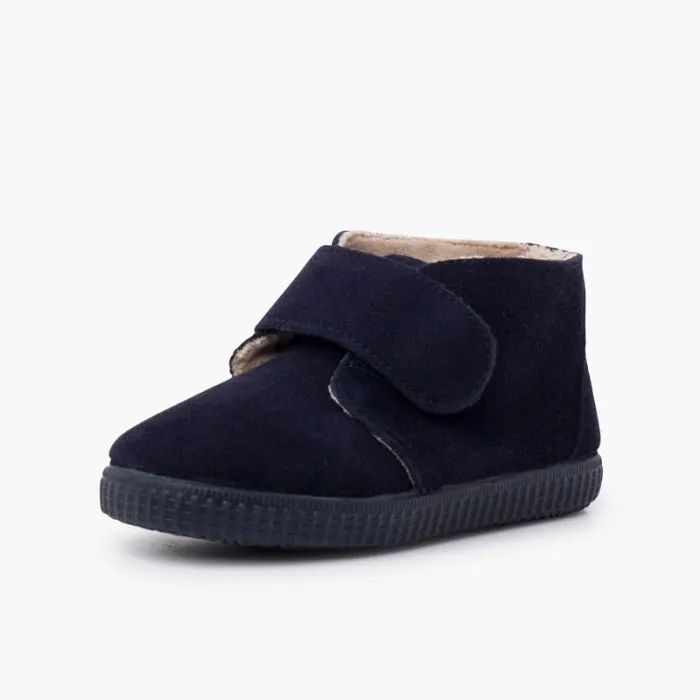 Bottines a fourrure interieure bleu marine - ref. 1062 mpc 3