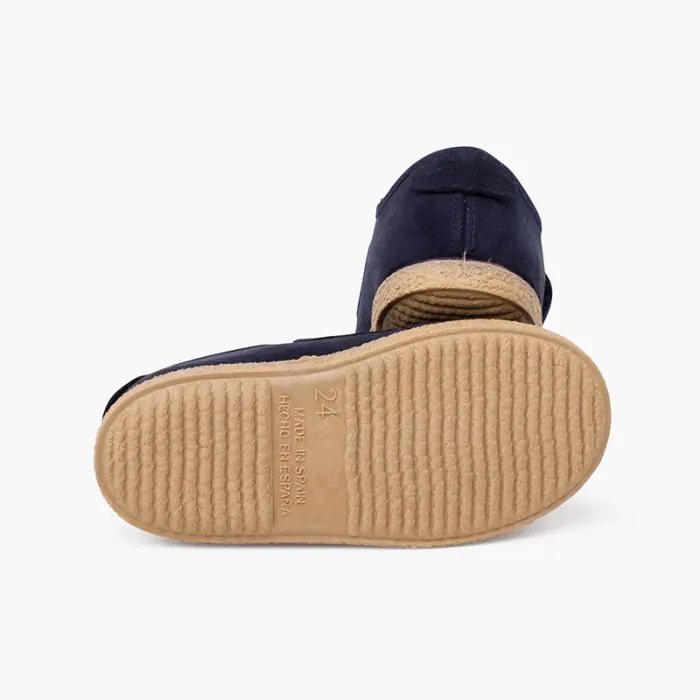 Basket en suede bleu marine - ref. 0942 mpc 3