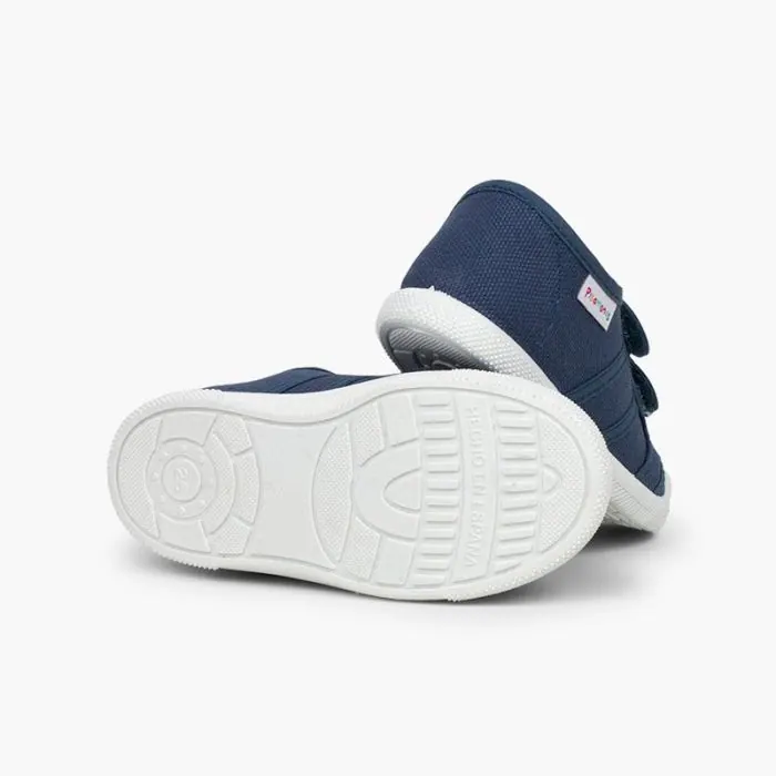 Riptape canvas trainers marine 3