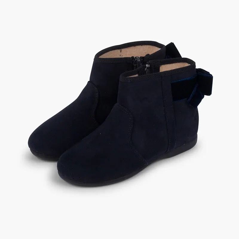 Bottines noeud arriere bleu 3