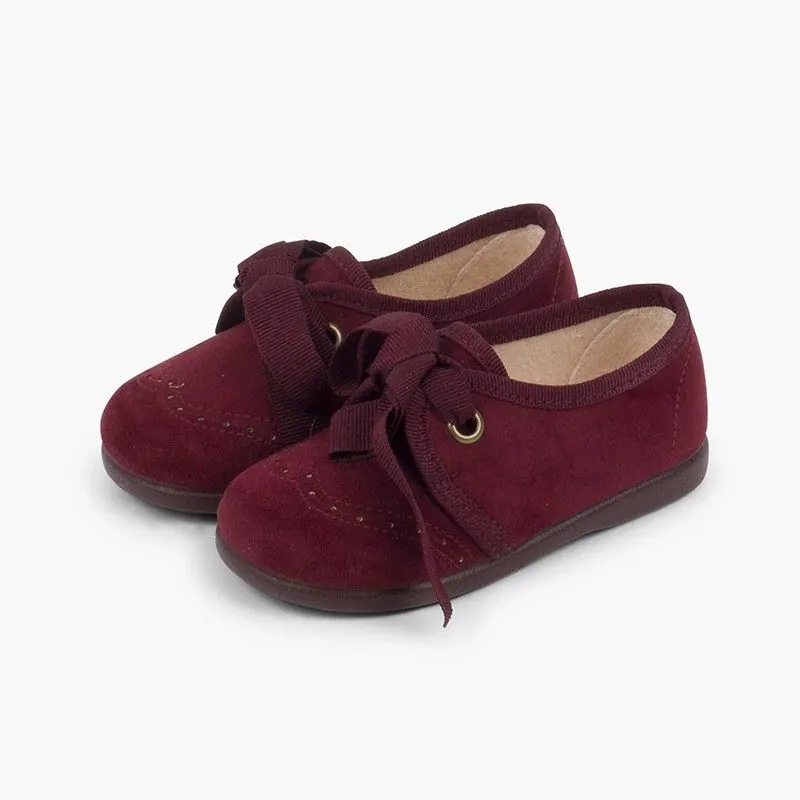 Derbies serratex à lacets bordeaux 3