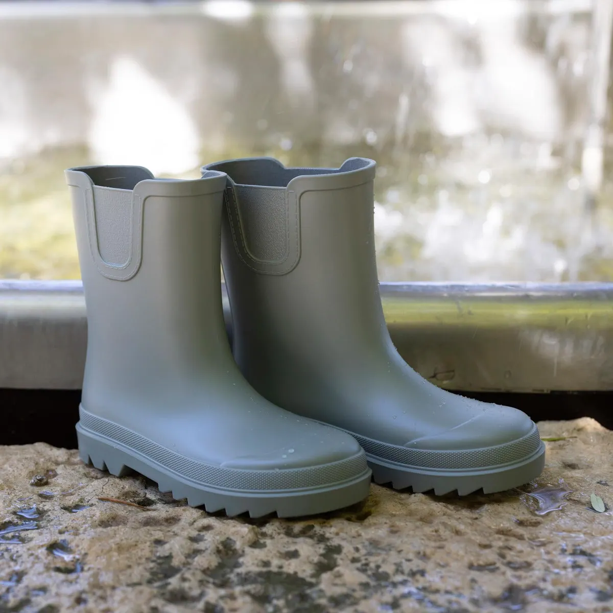 Bottes de pluie chelsea wide taupe 4