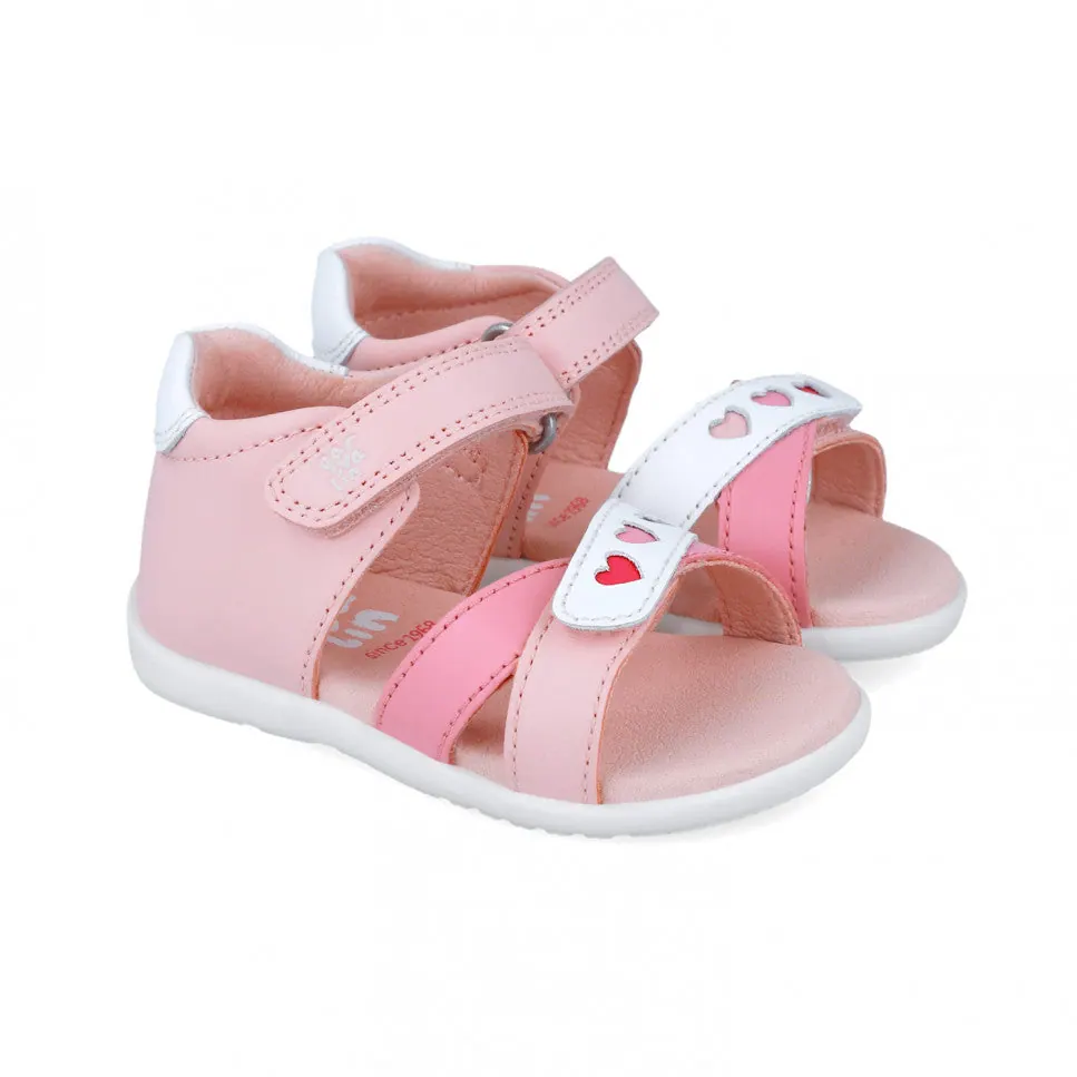 Sandales a motifs coeurs rose - ref. a816 mpc 4