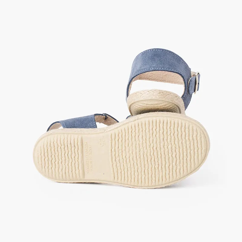 Sandales croisees bleu 4