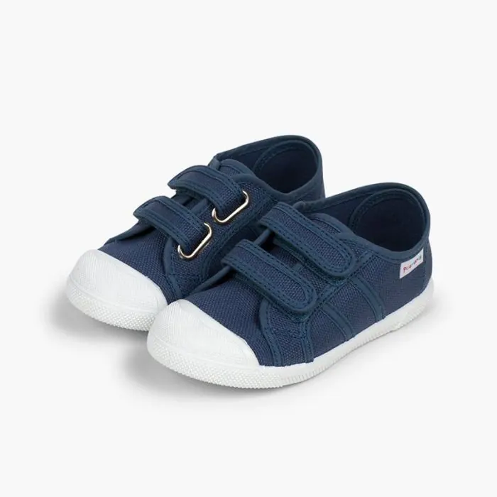 Riptape canvas trainers marine 4