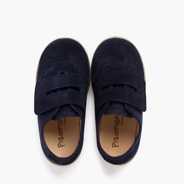 Basket en suede bleu marine - ref. 0942 mpc 5