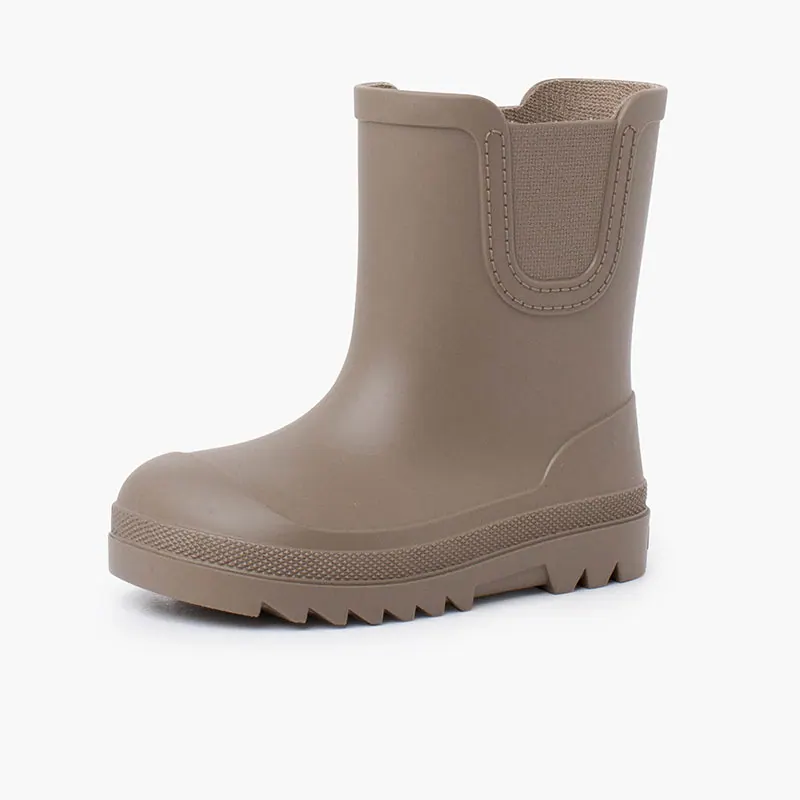 Bottes de pluie chelsea wide taupe 5