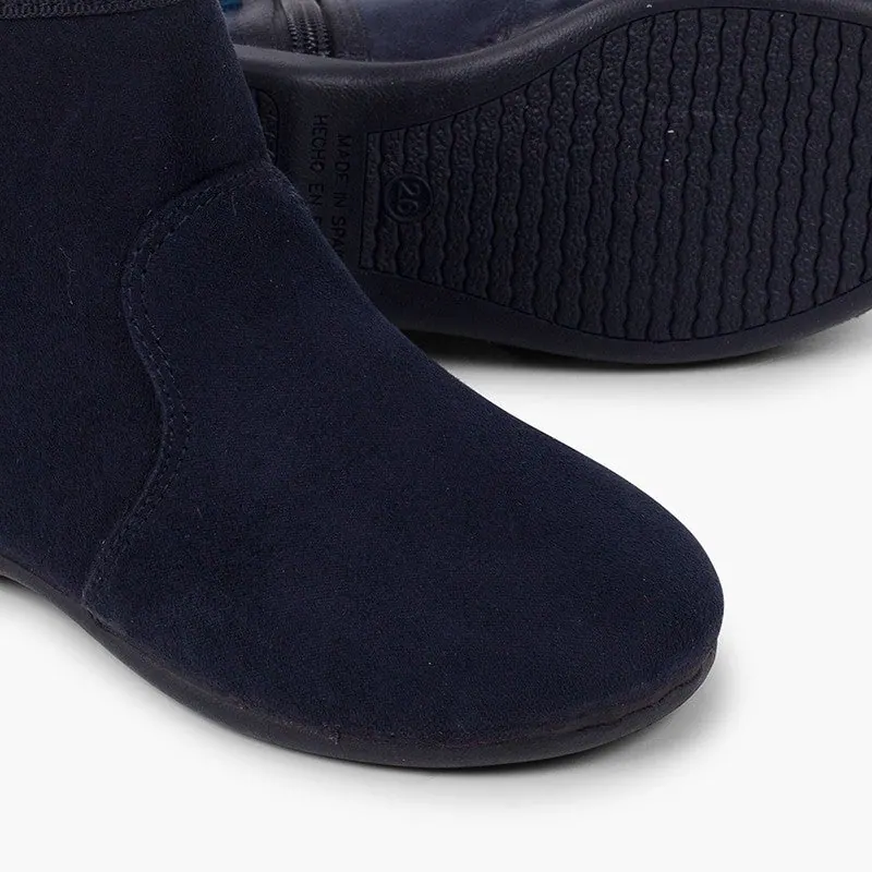 Bottines noeud arriere bleu 5