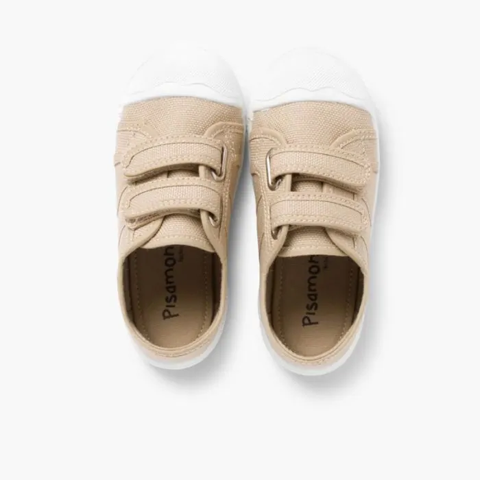 Riptape canvas trainers beige 5