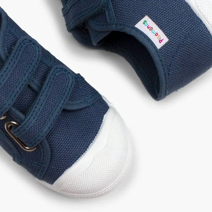 Riptape canvas trainers marine 6