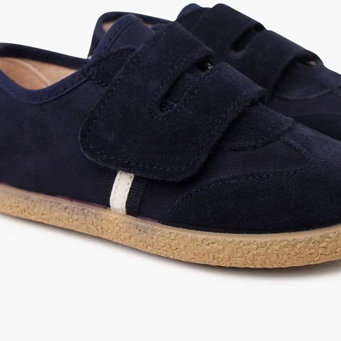 Basket en suede bleu marine - ref. 0942 mpc 6