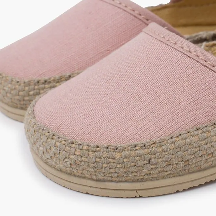 Chaussures fermees en toile a noeud rose - ref. 1560 mpc 6