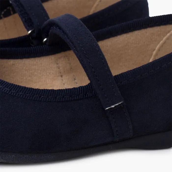 Ballerines filles mary janes bleu marine 6