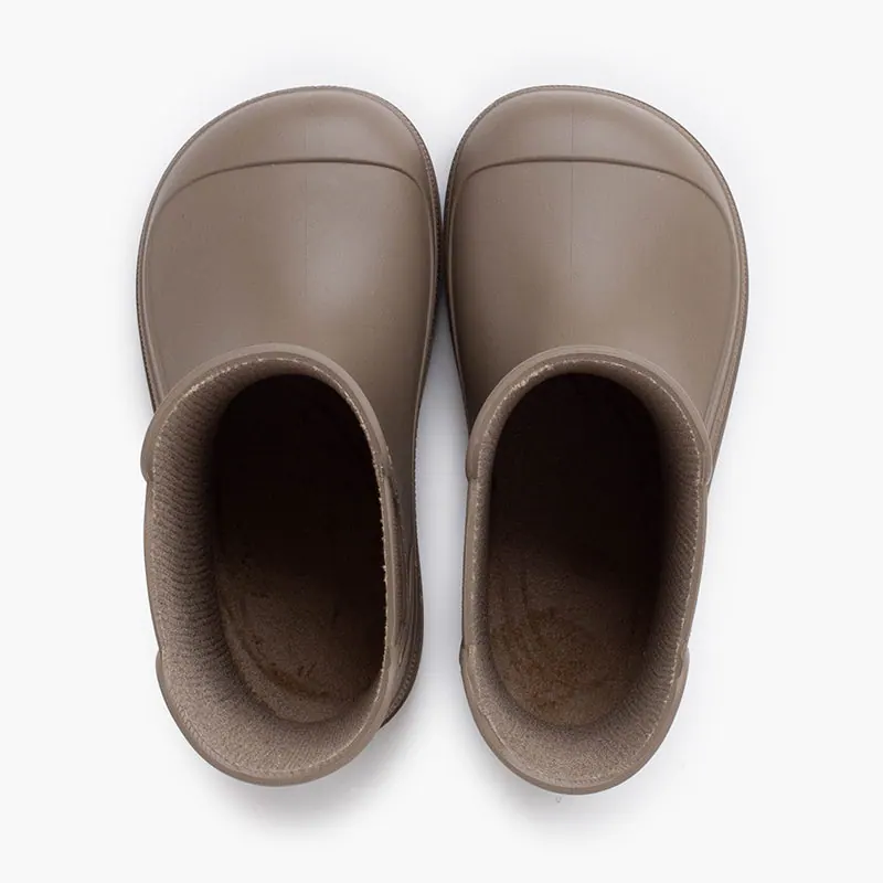 Bottes de pluie chelsea wide taupe 7