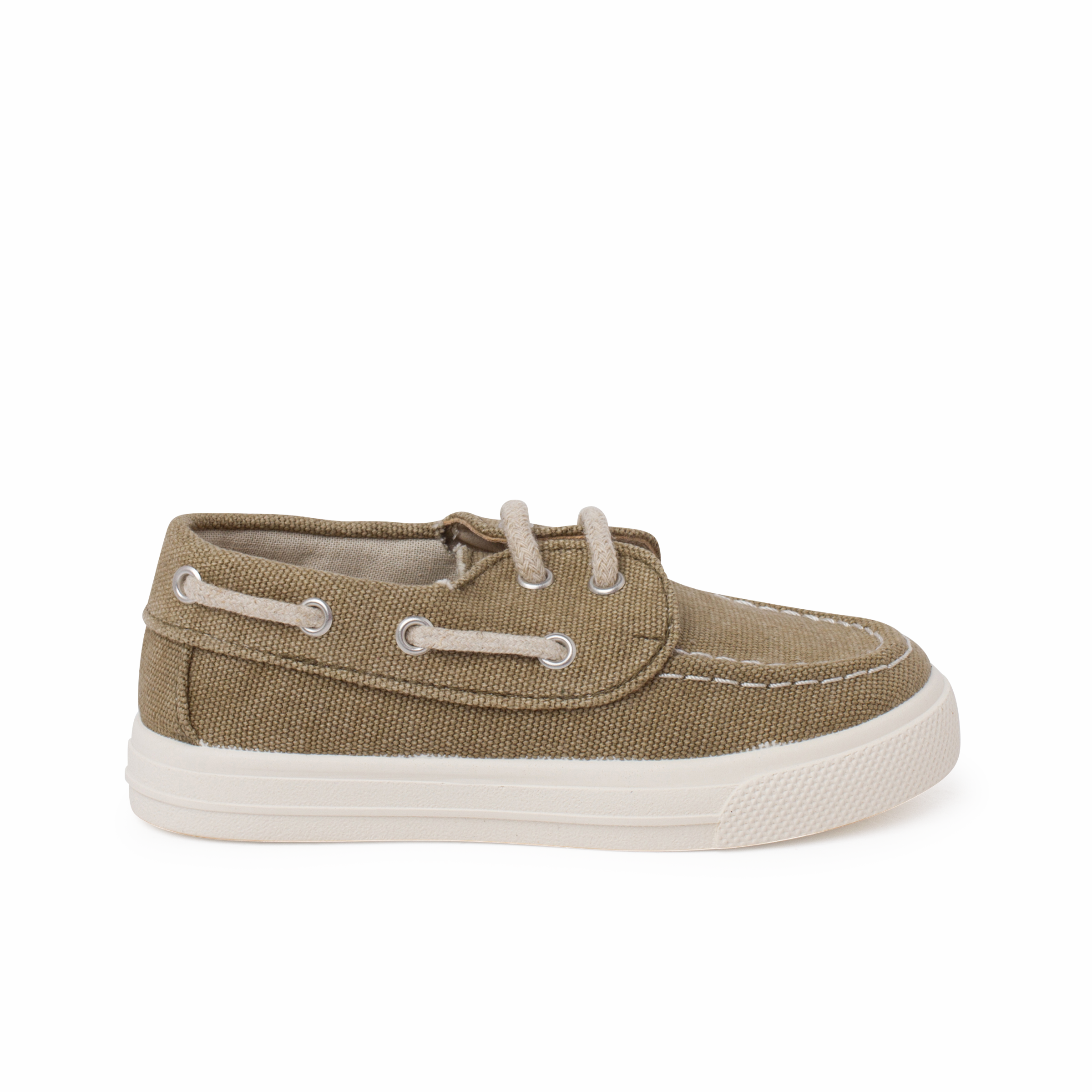 Baskets en toile kaki