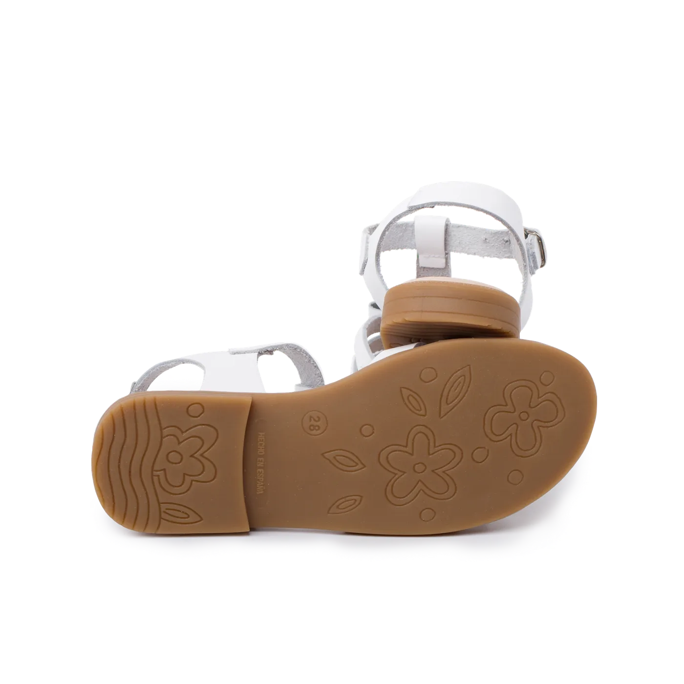 Sandales en cuir blanches 3