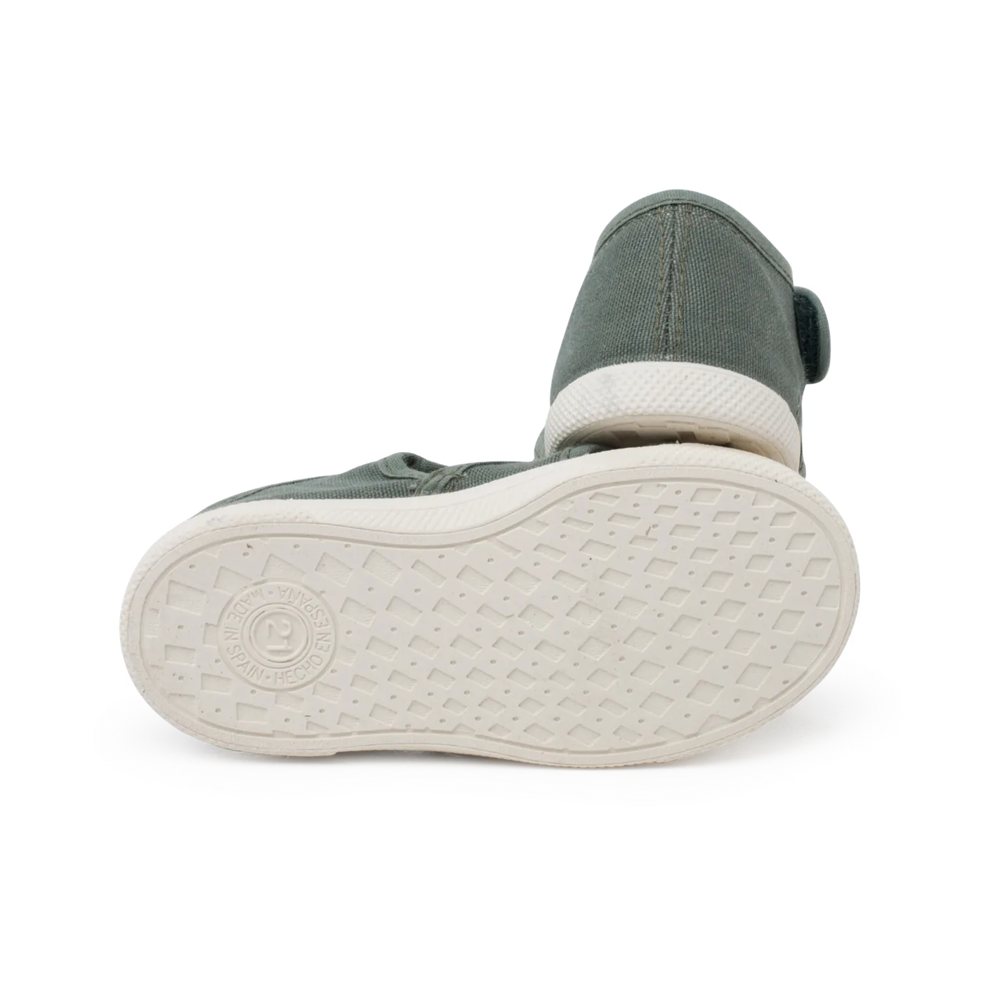 Sandales en toile vert 2