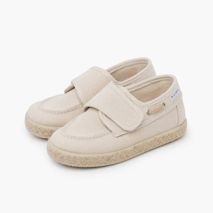 Chaussures style marin beige 4