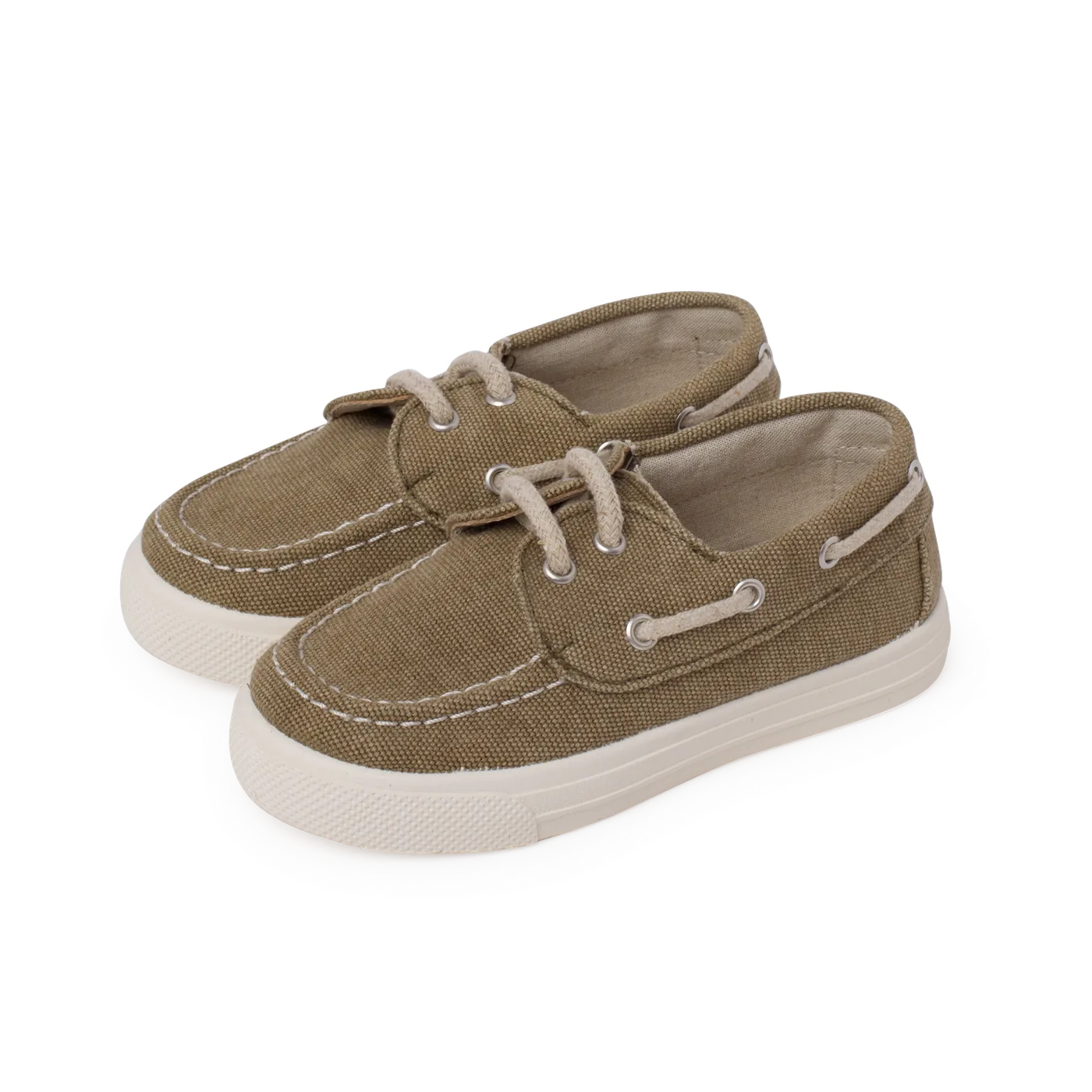Baskets en toile kaki 4