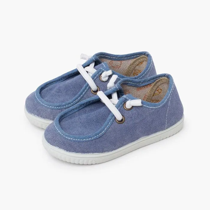 Baskets style marin bleu jean 4