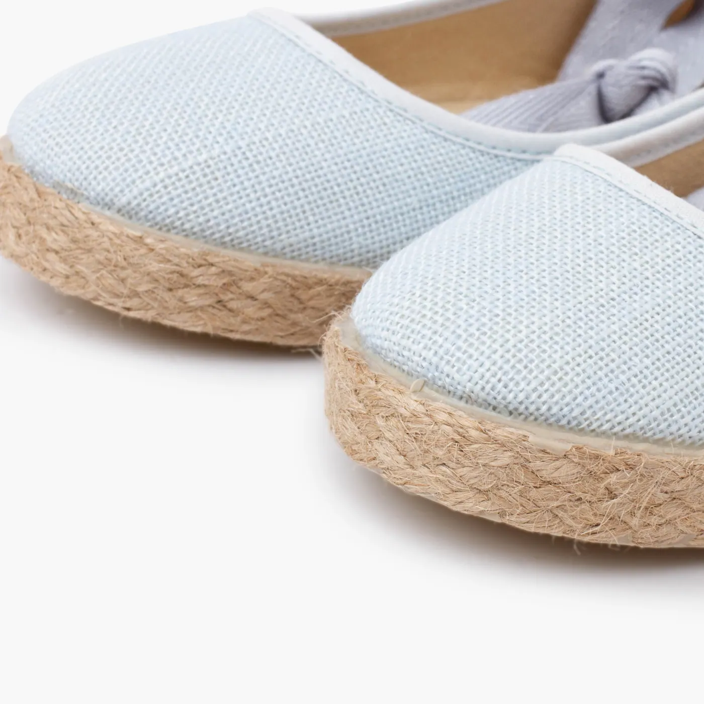 Ballerines en lin bleu ciel 6