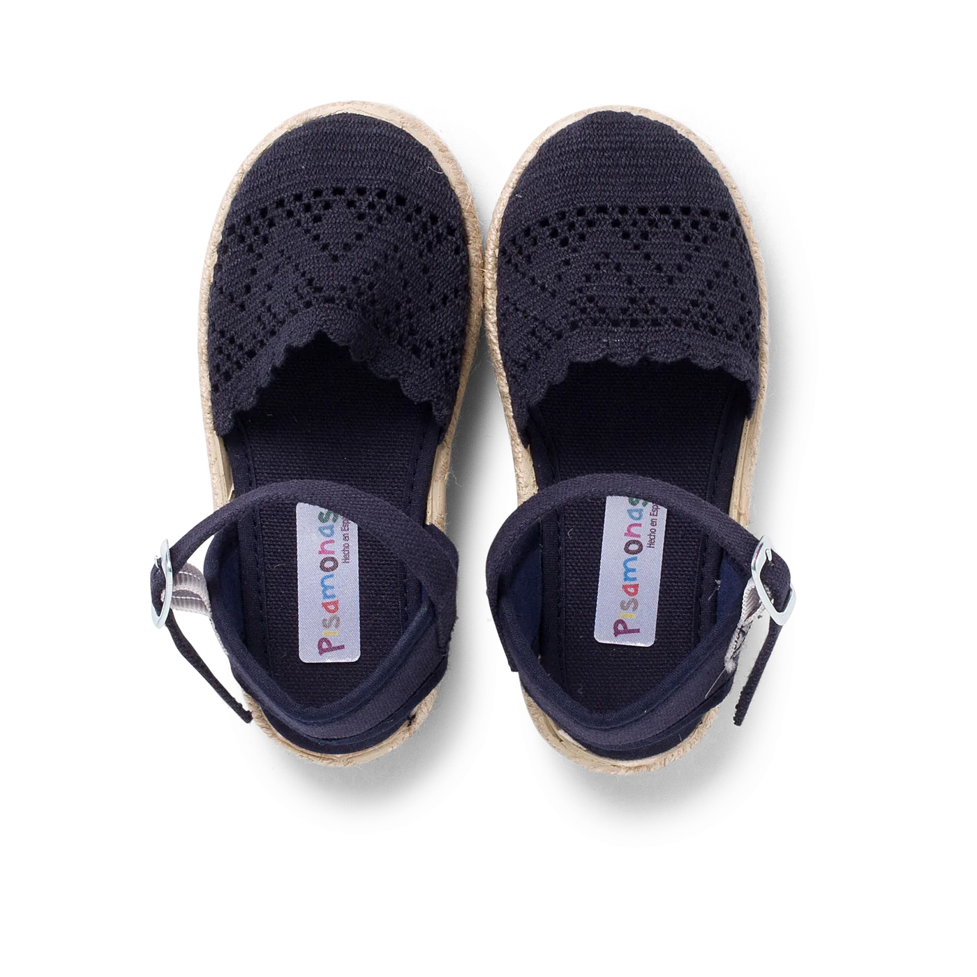 Espadrilles brodées bleu marine 5