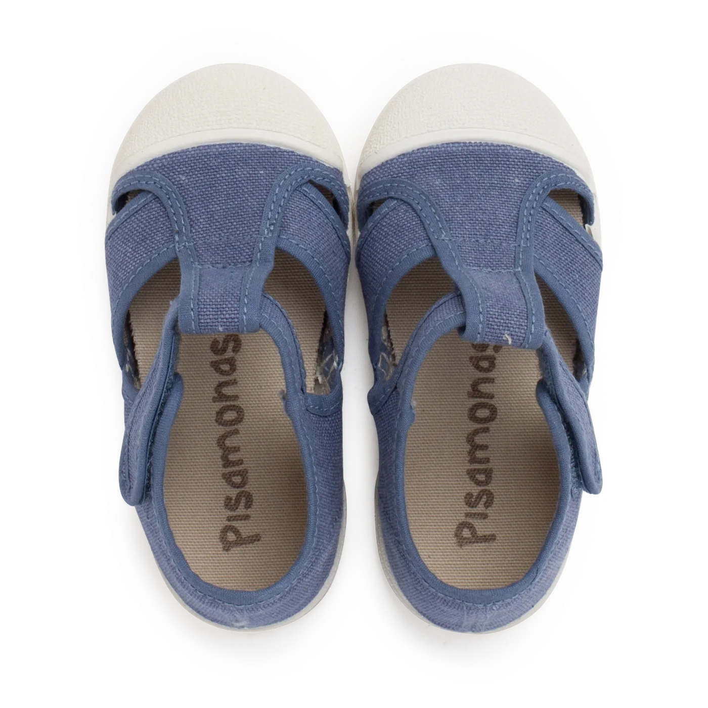 Sandales en toile bleu denim 5