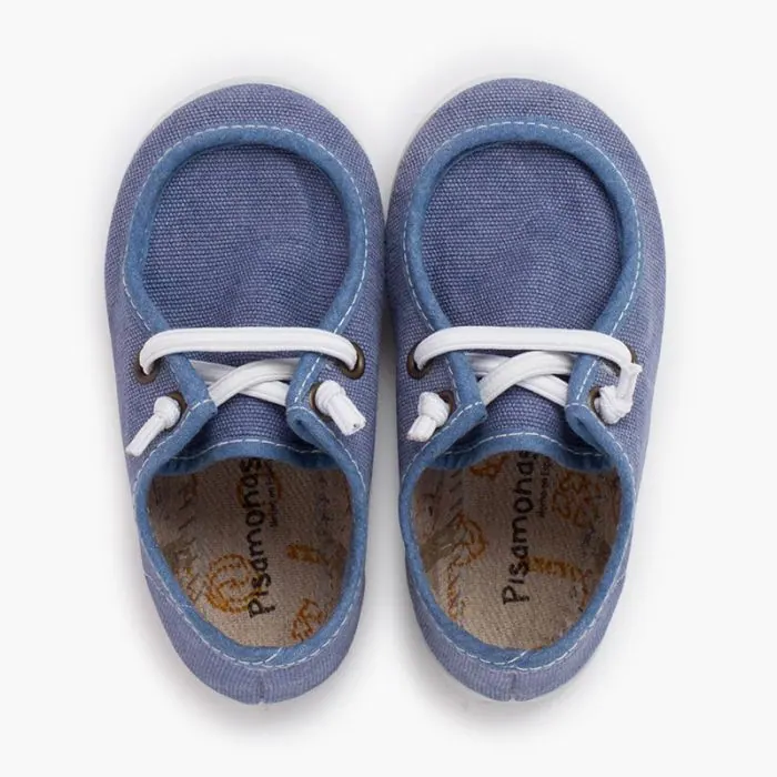 Baskets style marin bleu jean 5