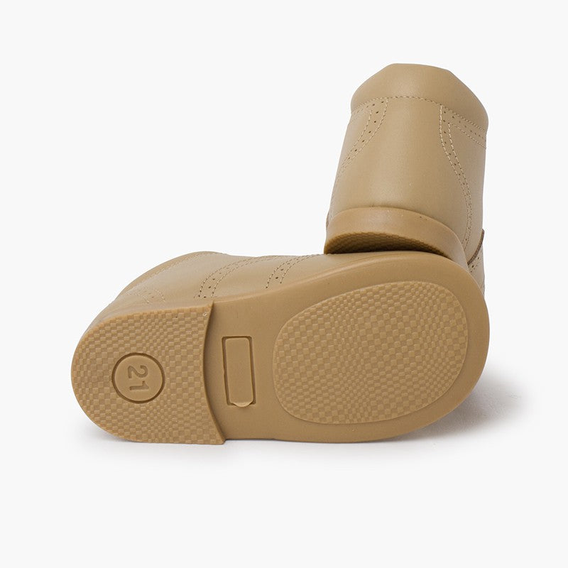 0168 BOTTINES ANGLAISE BEIGE