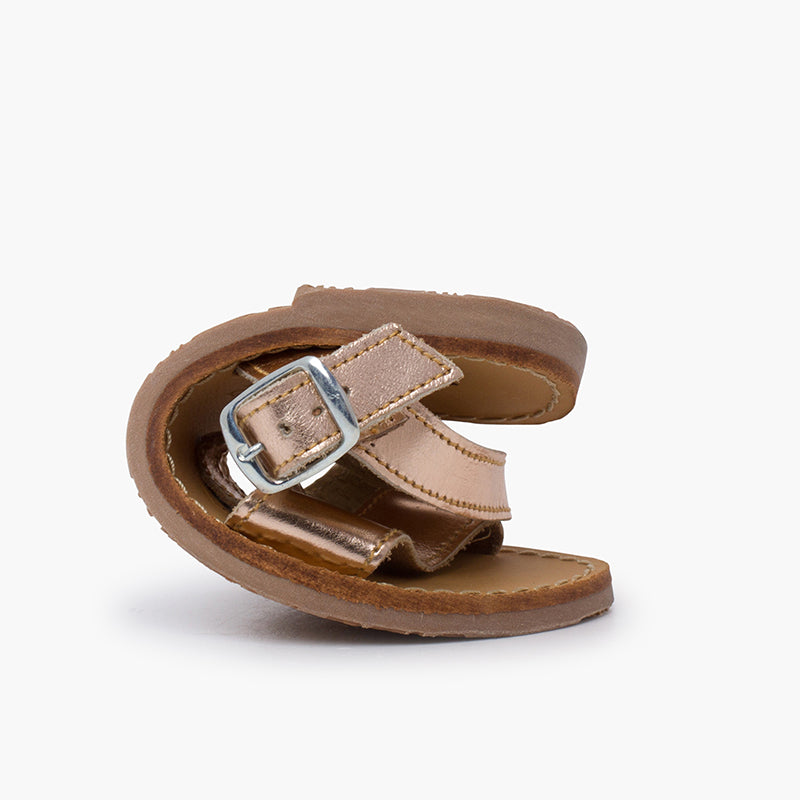 SANDALES CUIR BRONZE - Ref. 0450