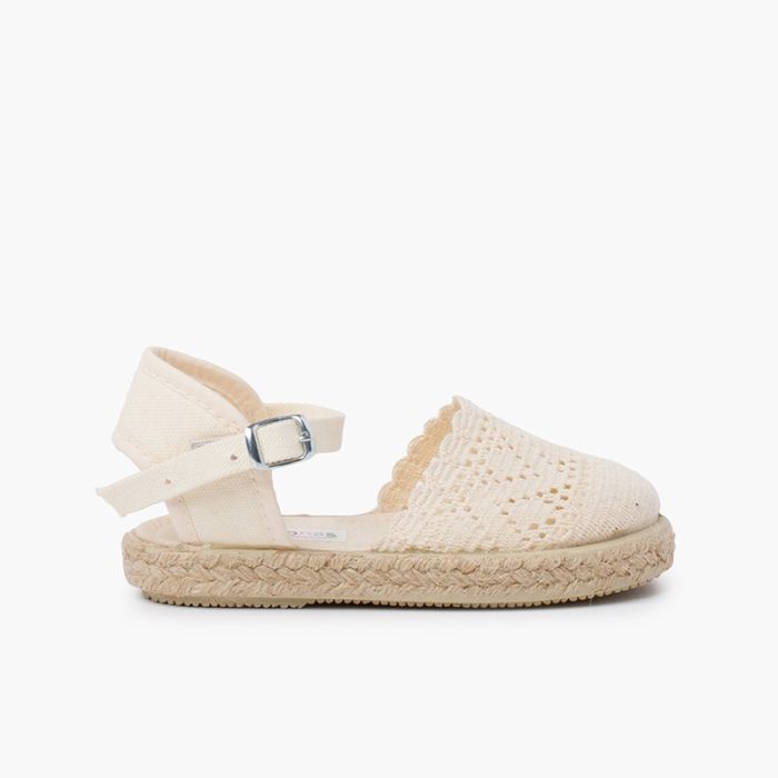 0419 BROGUE ESPADRILLE ECRU