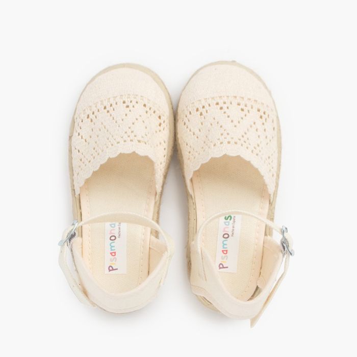 0419 BROGUE ESPADRILLE ECRU