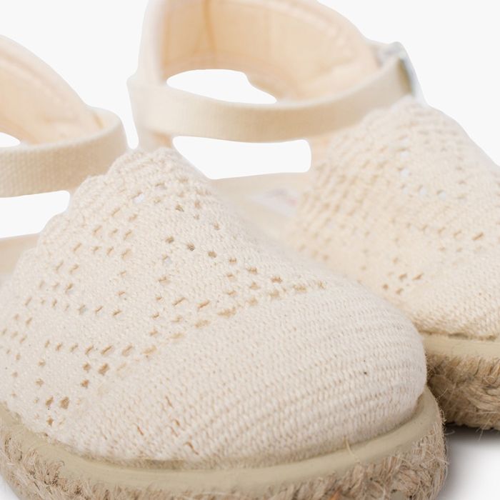 0419 BROGUE ESPADRILLE ECRU