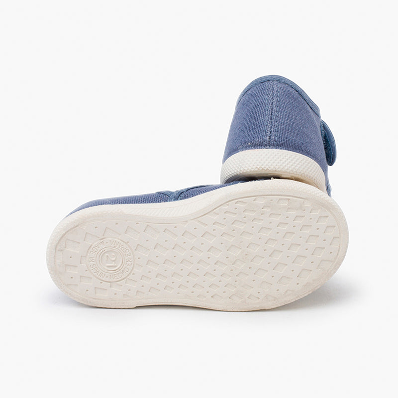 SANDALES EN TOILE BLEU DENIM - Ref. 1357