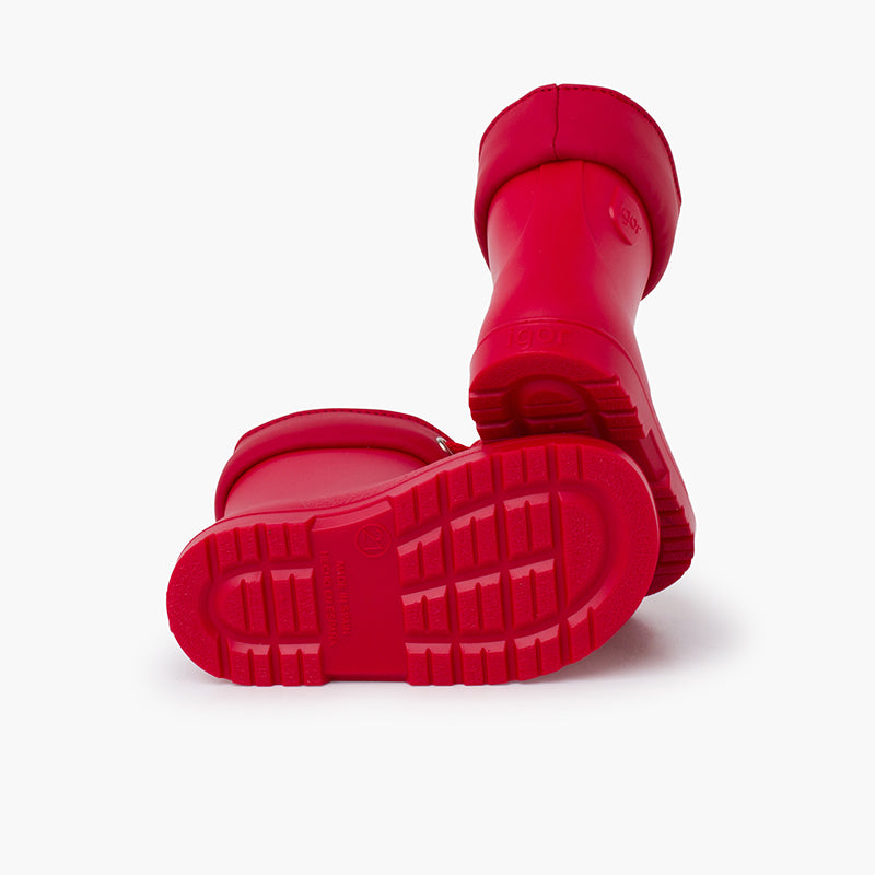 1613 BOTTES DE PLUIE A CORDON ROUGE