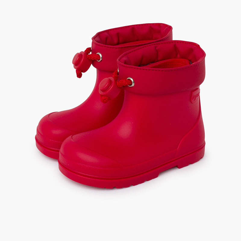 1613 BOTTES DE PLUIE A CORDON ROUGE