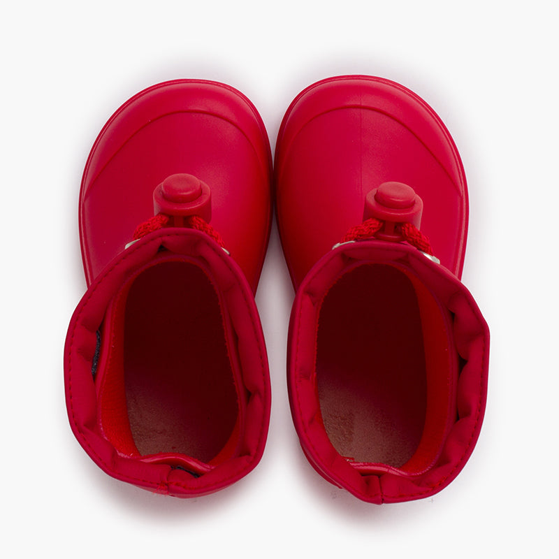 1613 BOTTES DE PLUIE A CORDON ROUGE