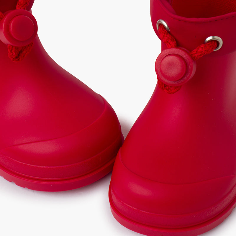 1613 BOTTES DE PLUIE A CORDON ROUGE